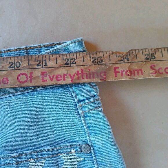 Gazoz Jeans Denim Shorts Womens 24 Blue American Flag All American Aesthetic - Picture 6 of 7